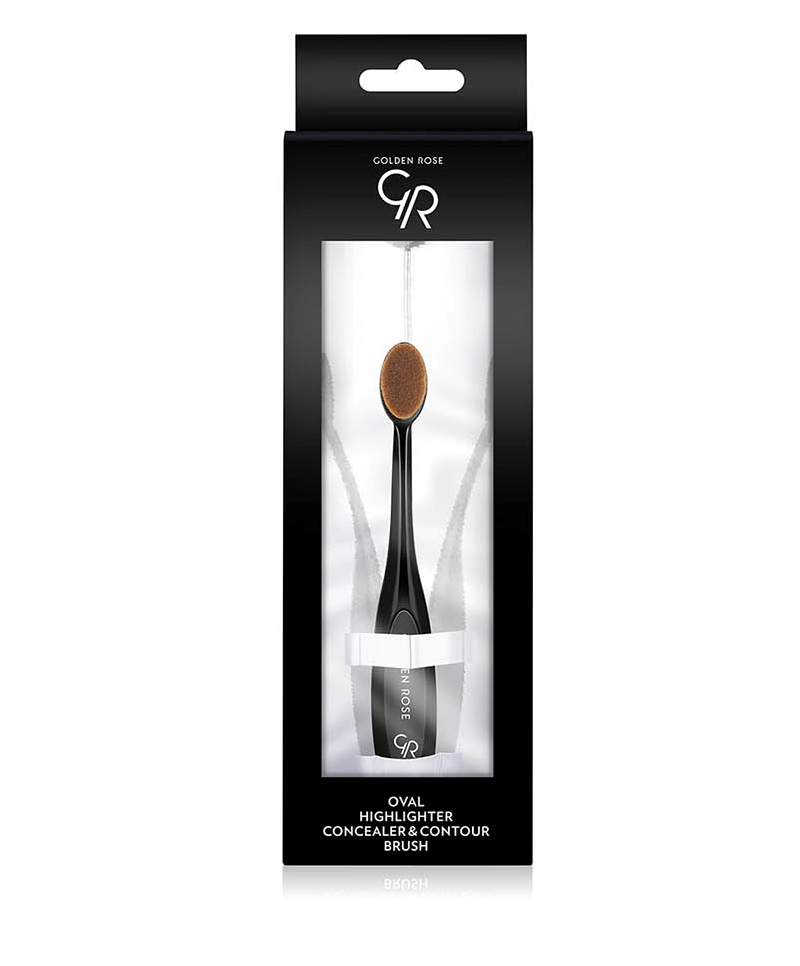Oval Highlighter, Concealer And Contour Brush