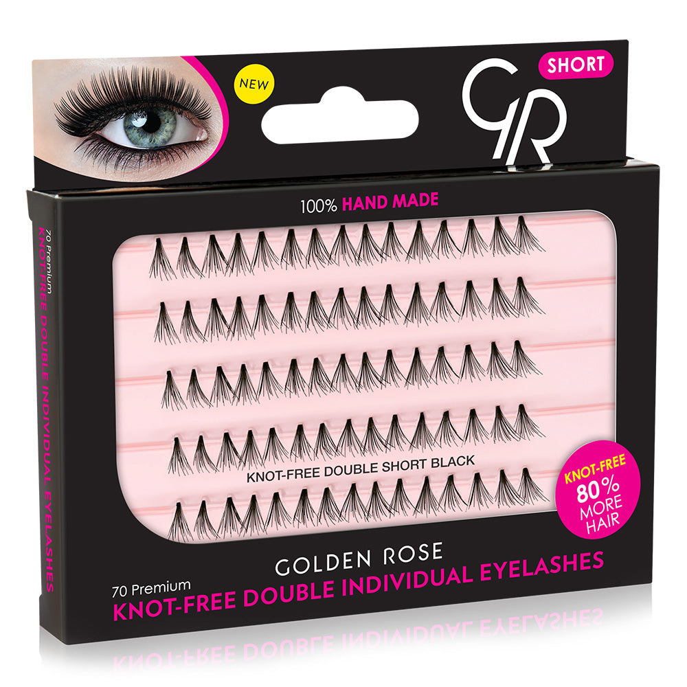 Knot - Free Double Individual Eyelashes - Golden Rose Hrvatska
